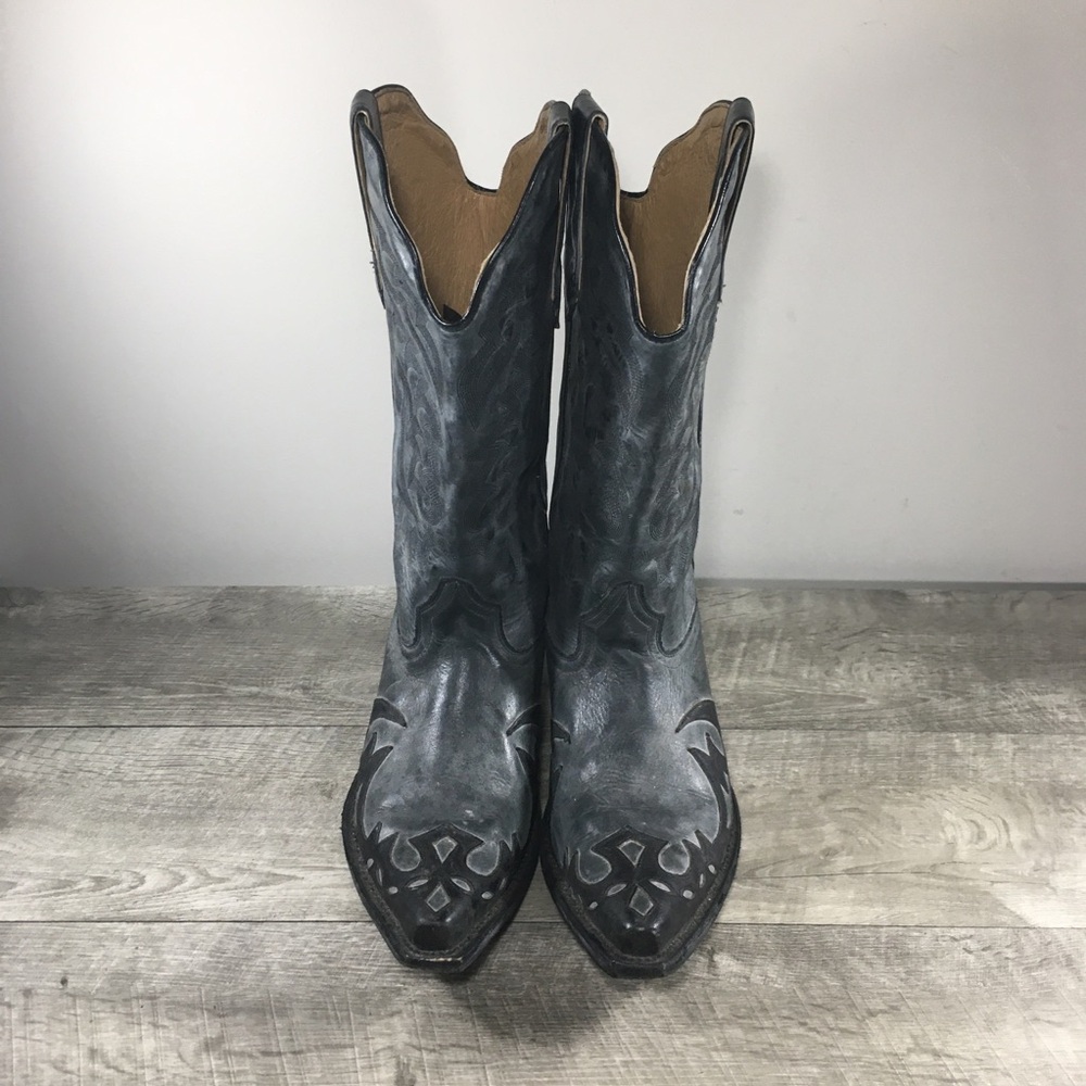 Mens MoonShine Brad Paisley Spirit Cowboy Western Distressed Leather Boots 9.5 - Picture 4 of 12